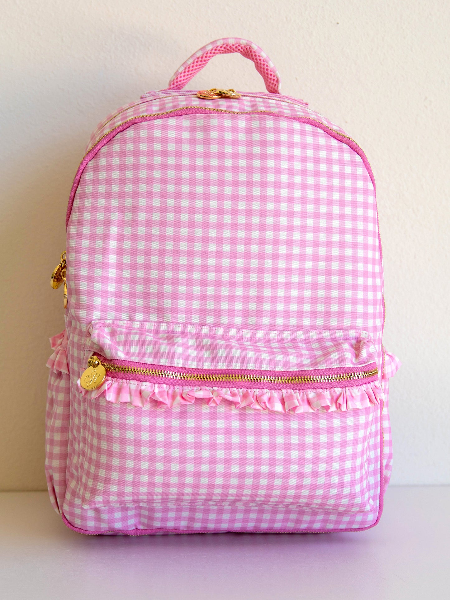 Ridley Backpack - Rosey Pink Gingham