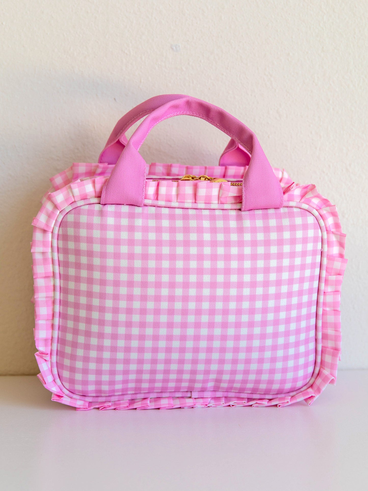 Ruffled Lunch Kit - Rosey Pink Gingham
