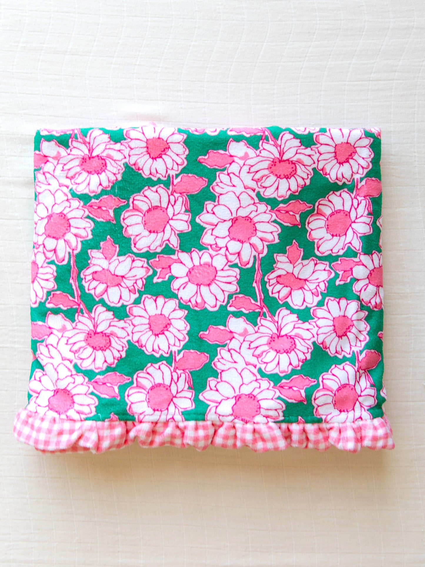 Ruffled Towel - Floral Summer