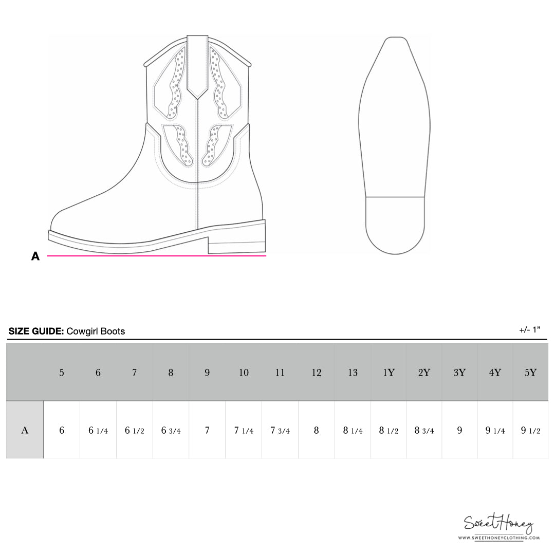 Cowgirl Boots - Colorful Bows