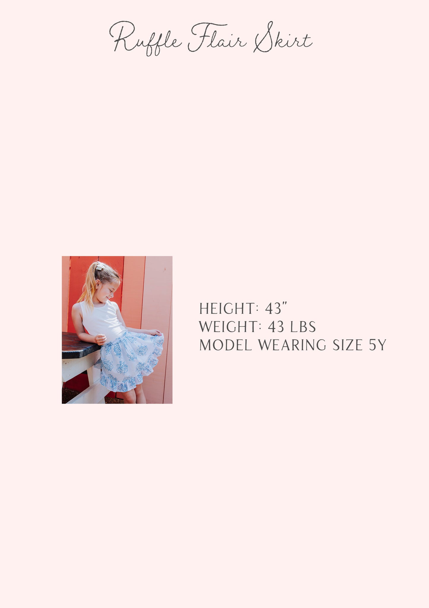 Ruffle Flair Skirt - Flourishing Blues