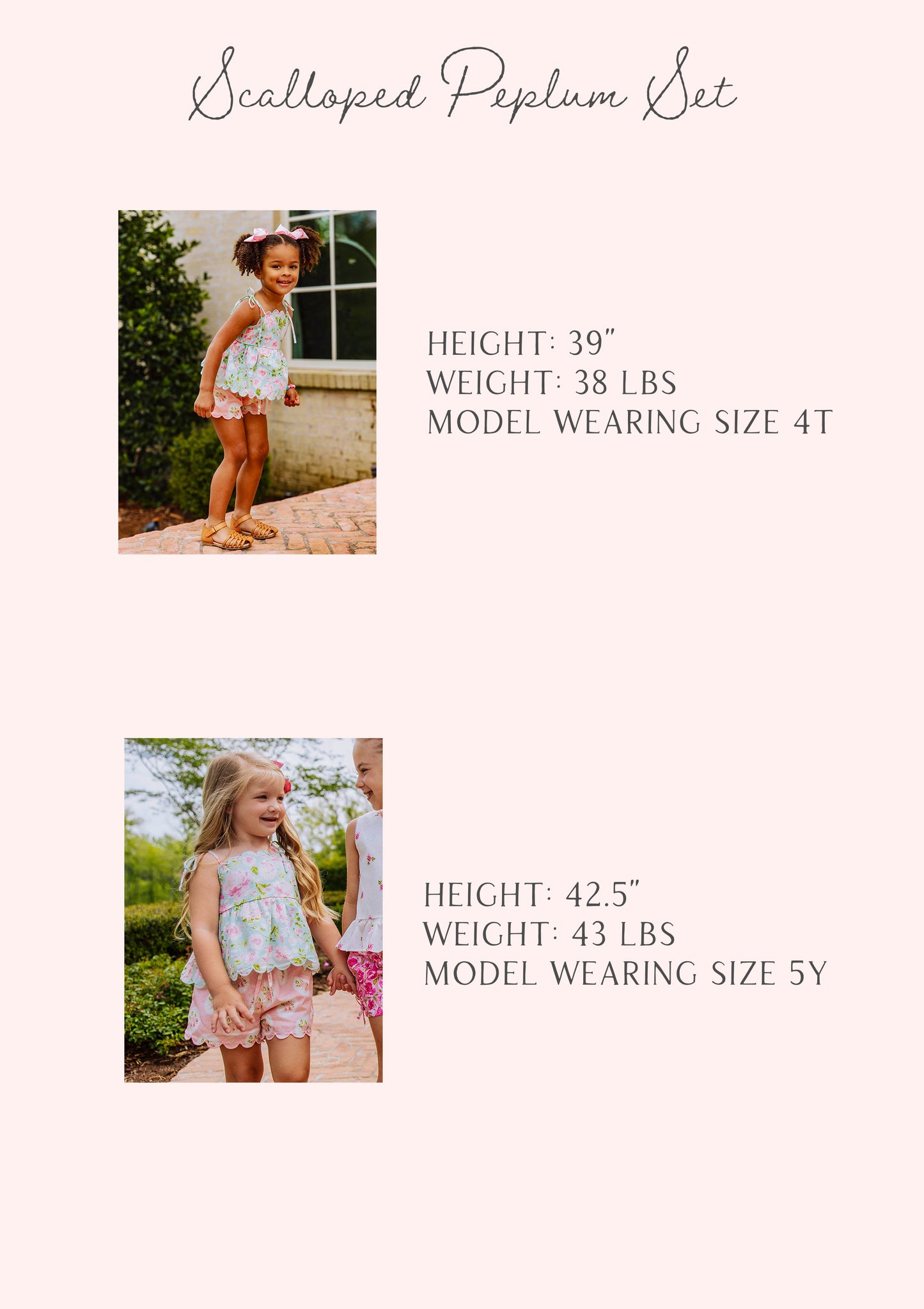 Scalloped Peplum Set - Breezy