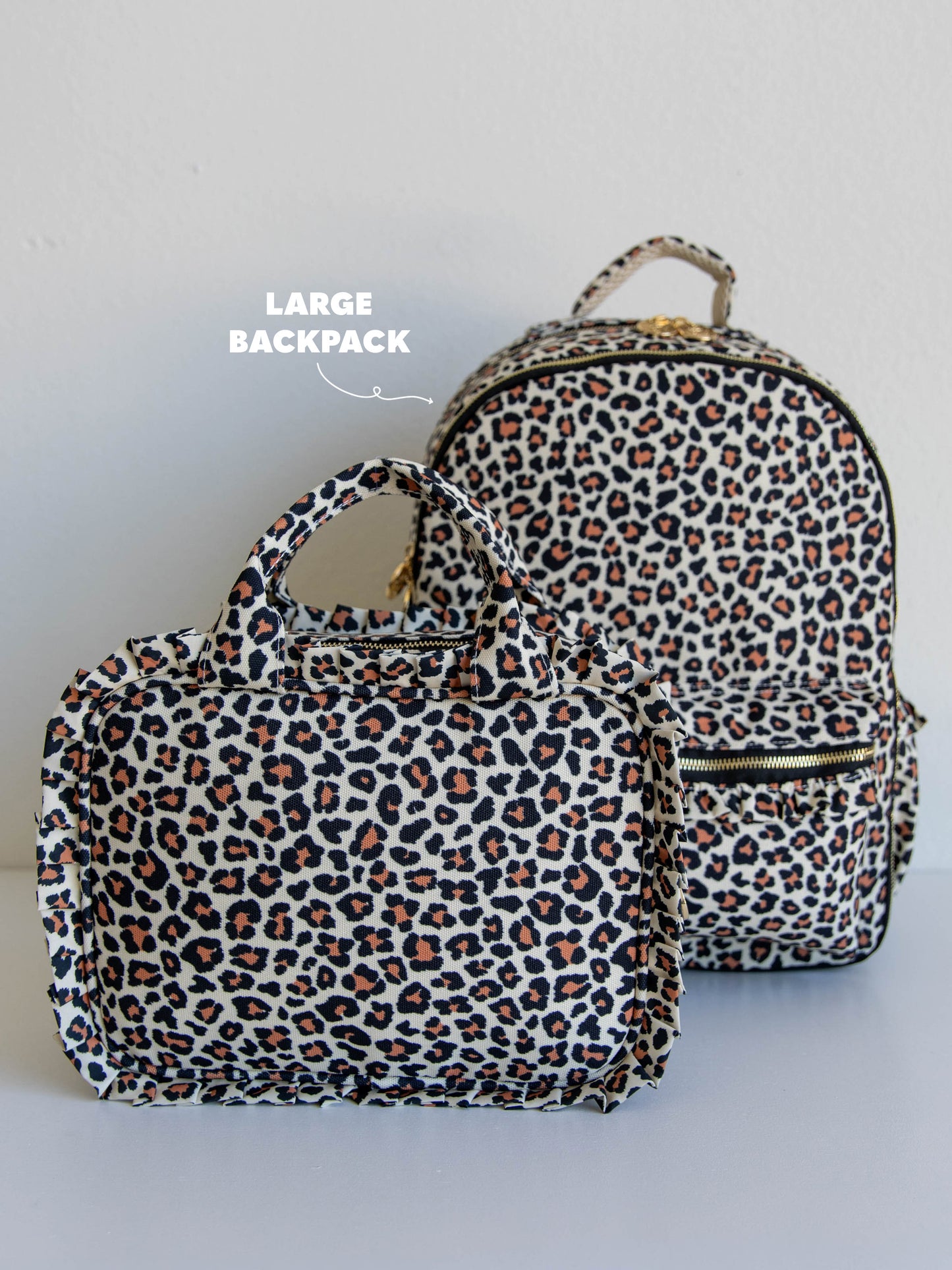 Ruffled Lunch Kit - Leopard