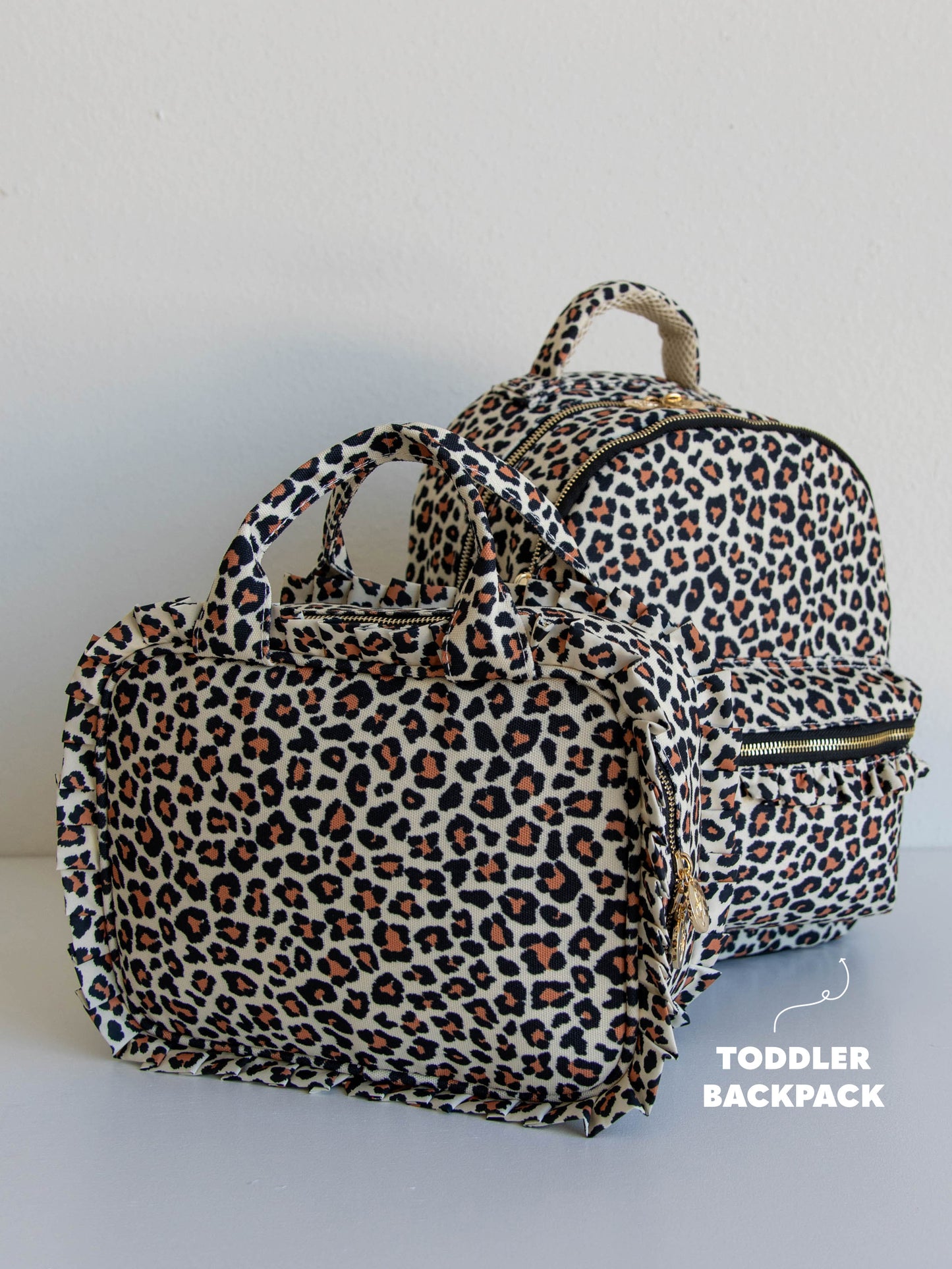 Ruffled Lunch Kit - Leopard