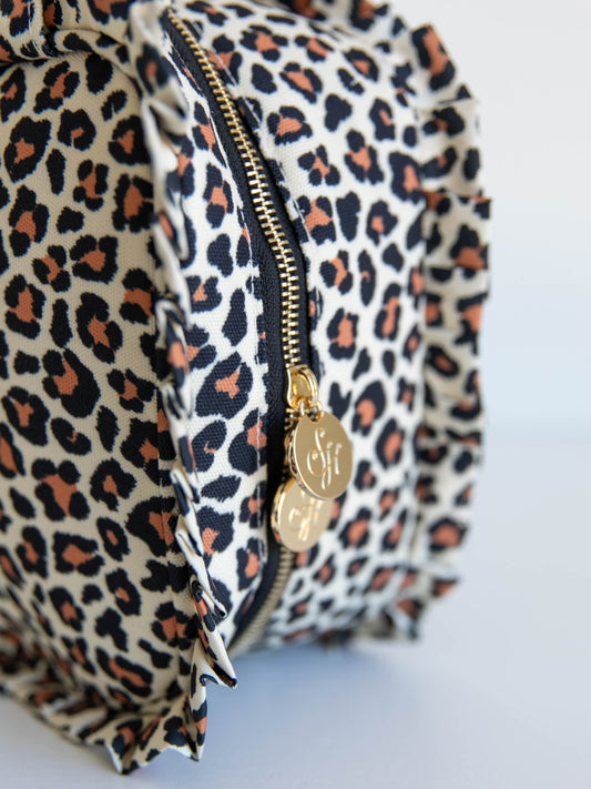 Ruffled Lunch Kit - Leopard
