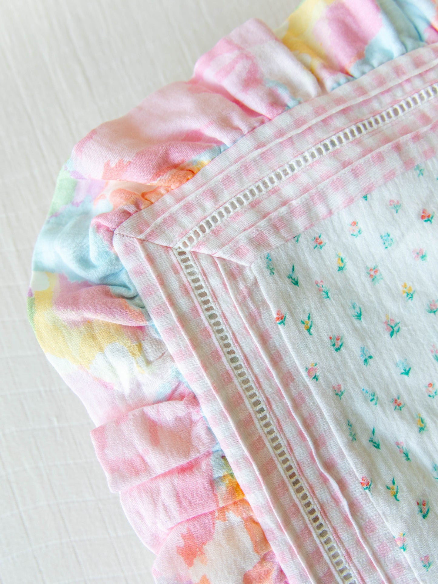 Keepsake Lace Swaddle - Cotton Candy