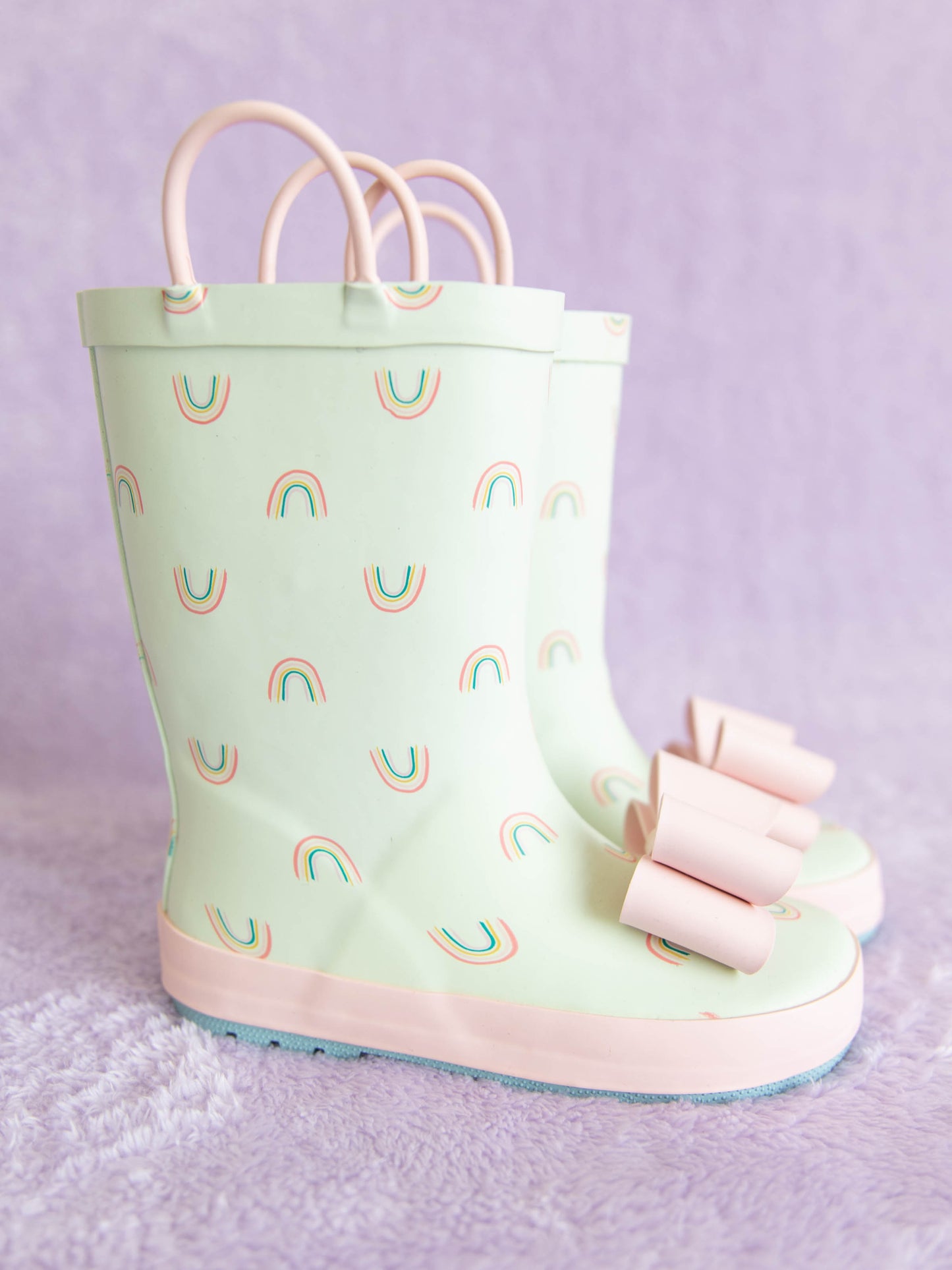 Cheery Rain Boots - Over the Rainbow