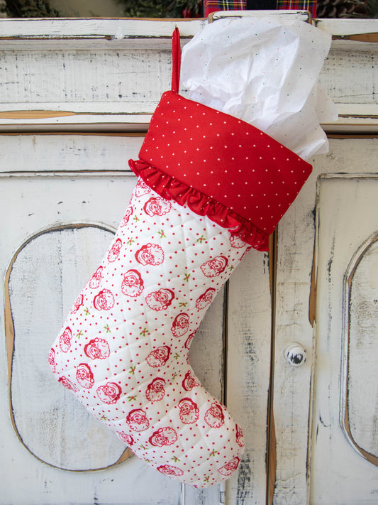 Ruffled Stocking - St. Nick
