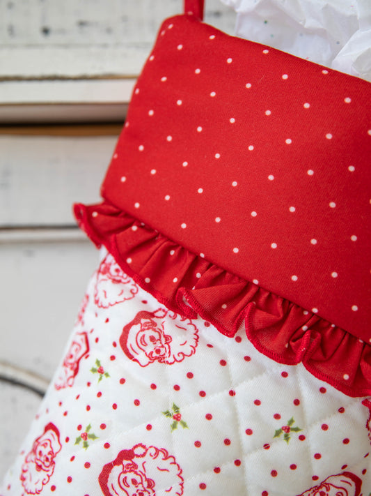 Ruffled Stocking - St. Nick