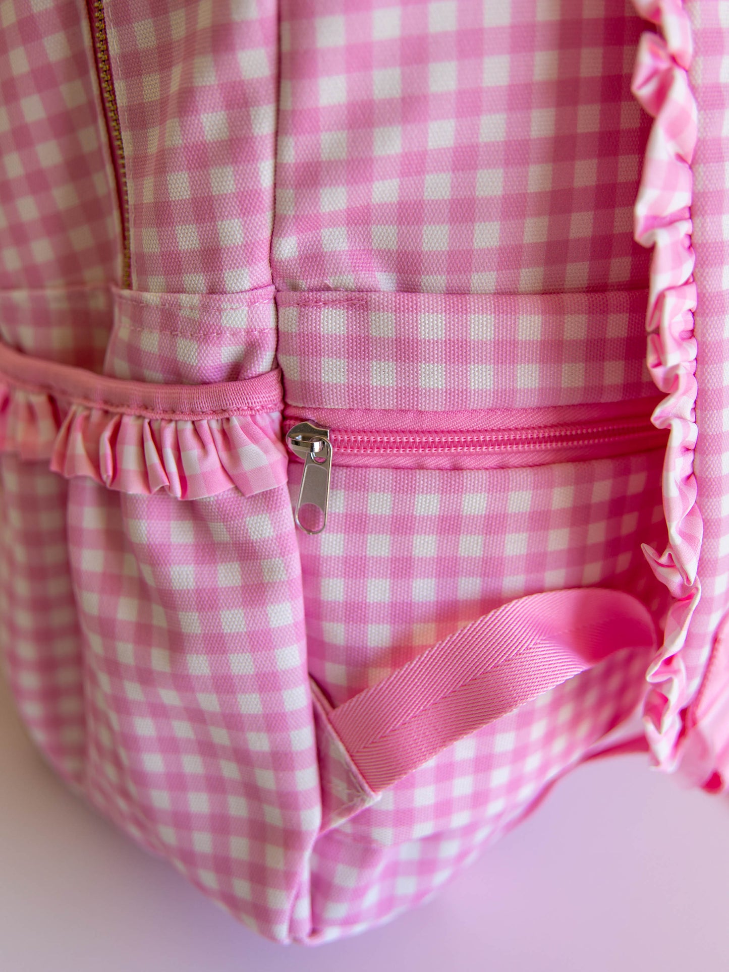 Ridley Backpack - Rosey Pink Gingham