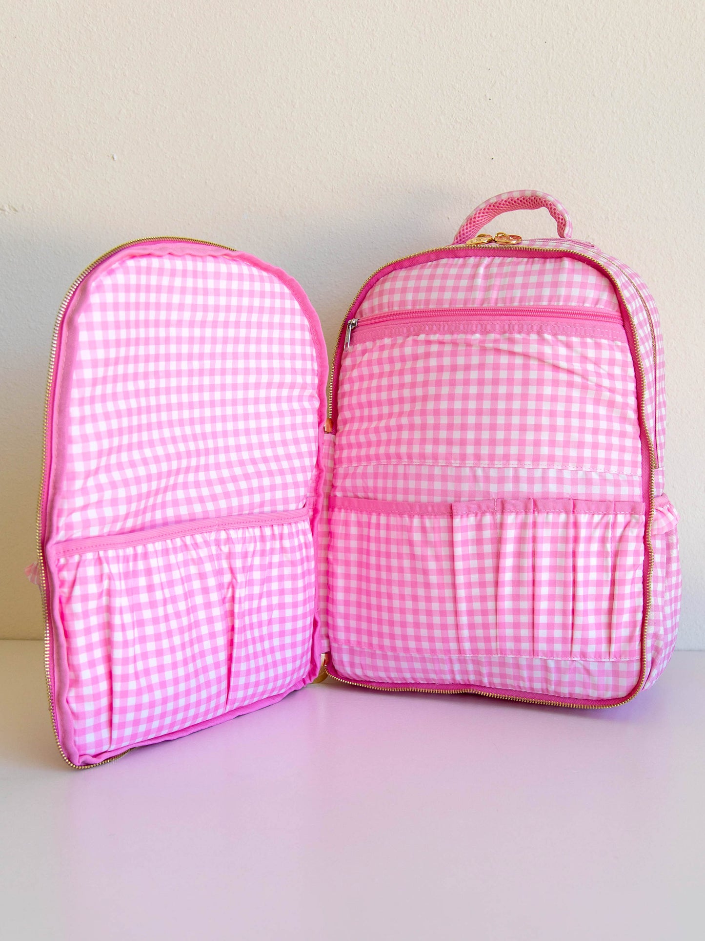 Ridley Backpack - Rosey Pink Gingham