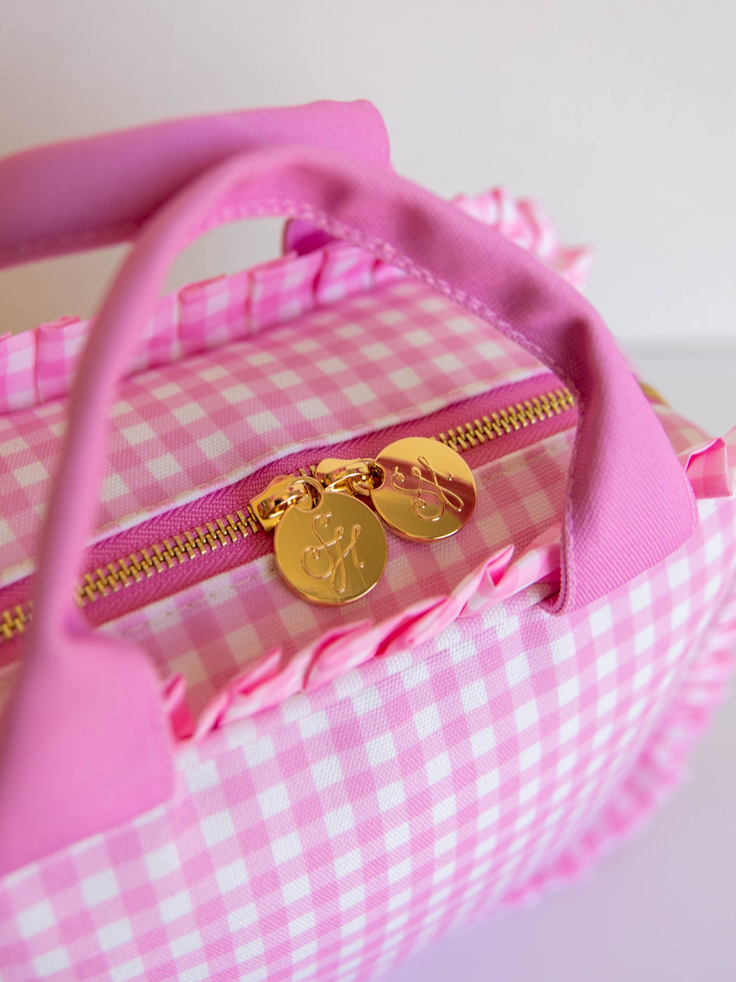 Ruffled Lunch Kit - Rosey Pink Gingham