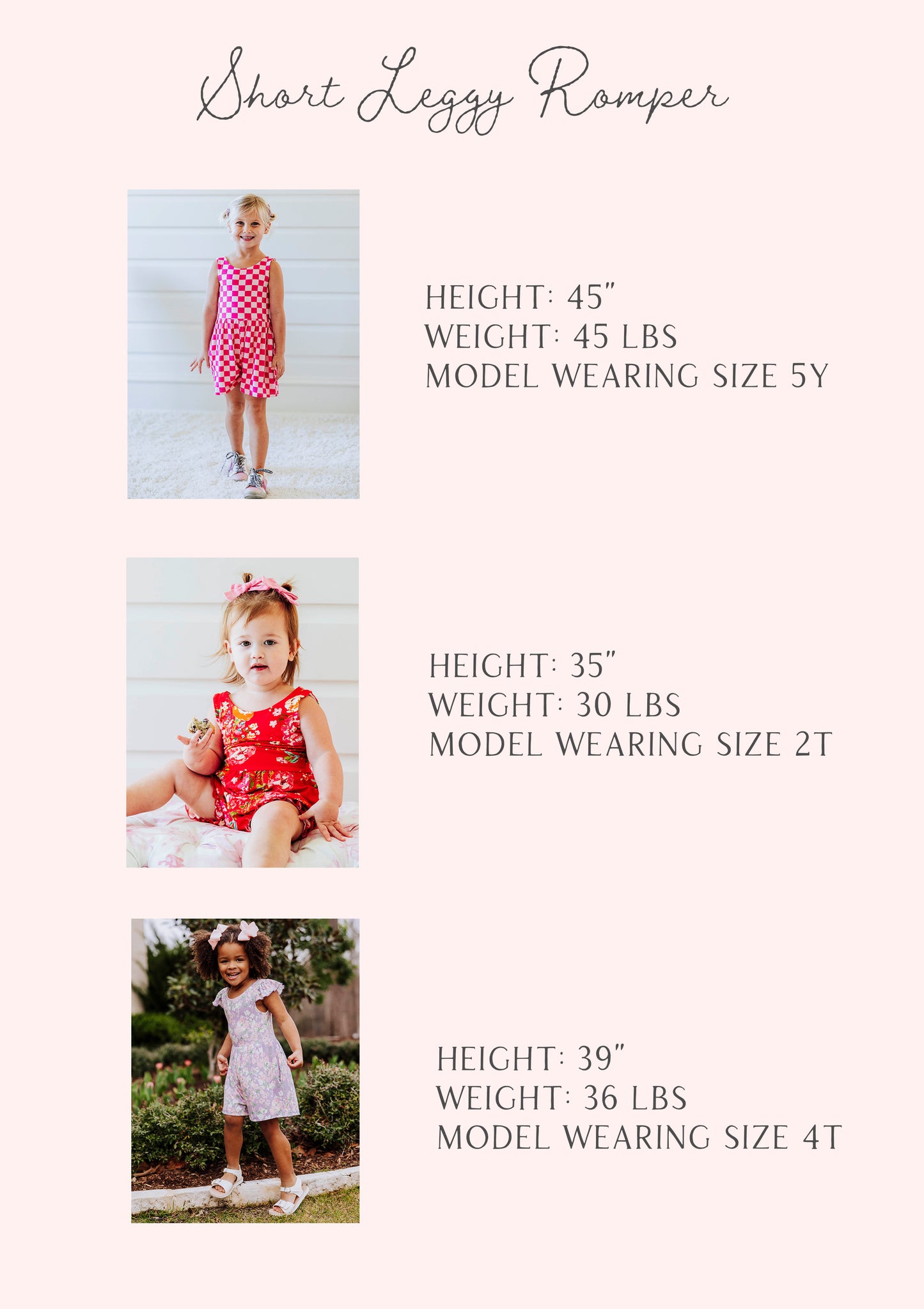Short Leggy Romper - Pastel Blooms