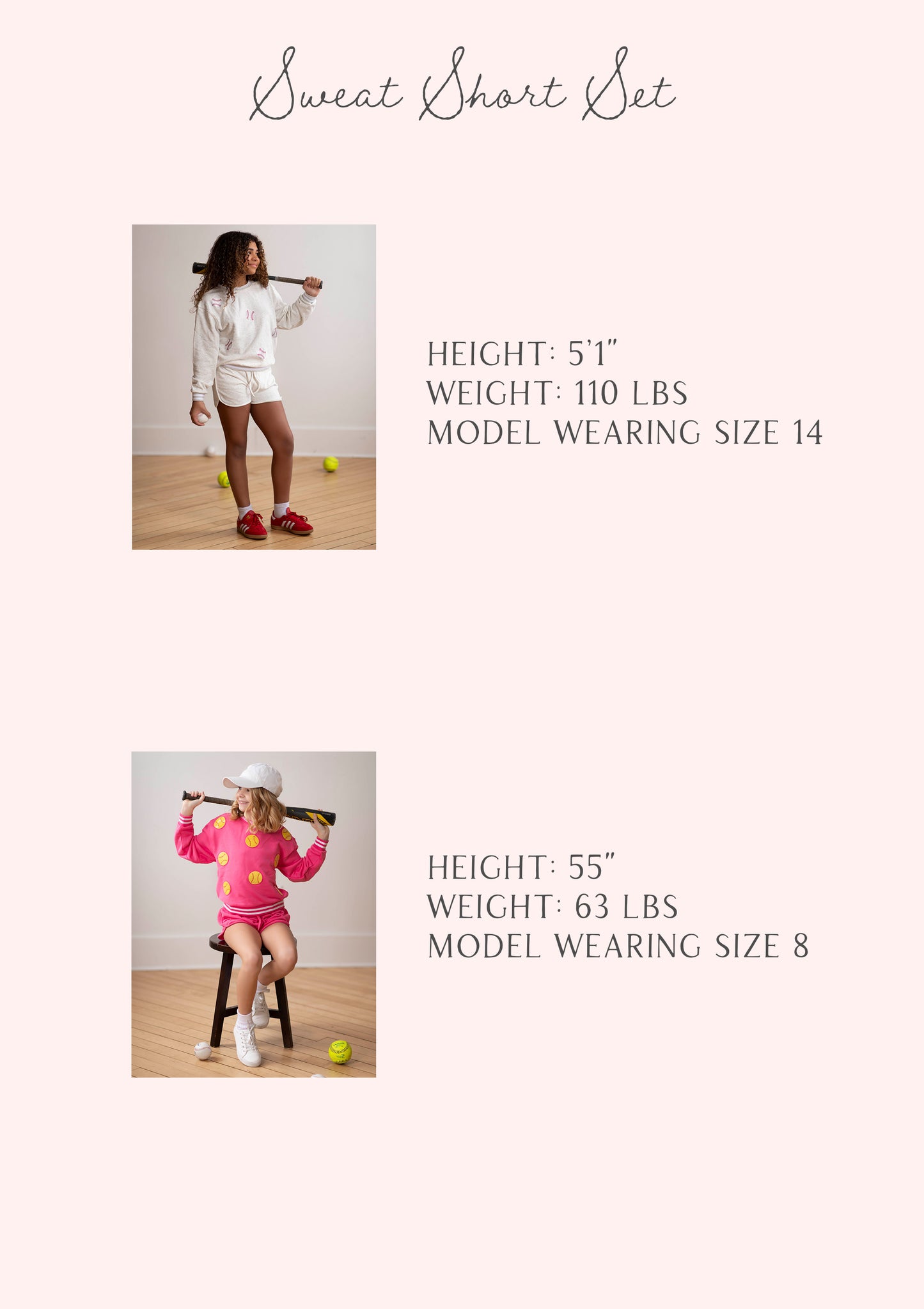 Sweat Short Set - Baseballs