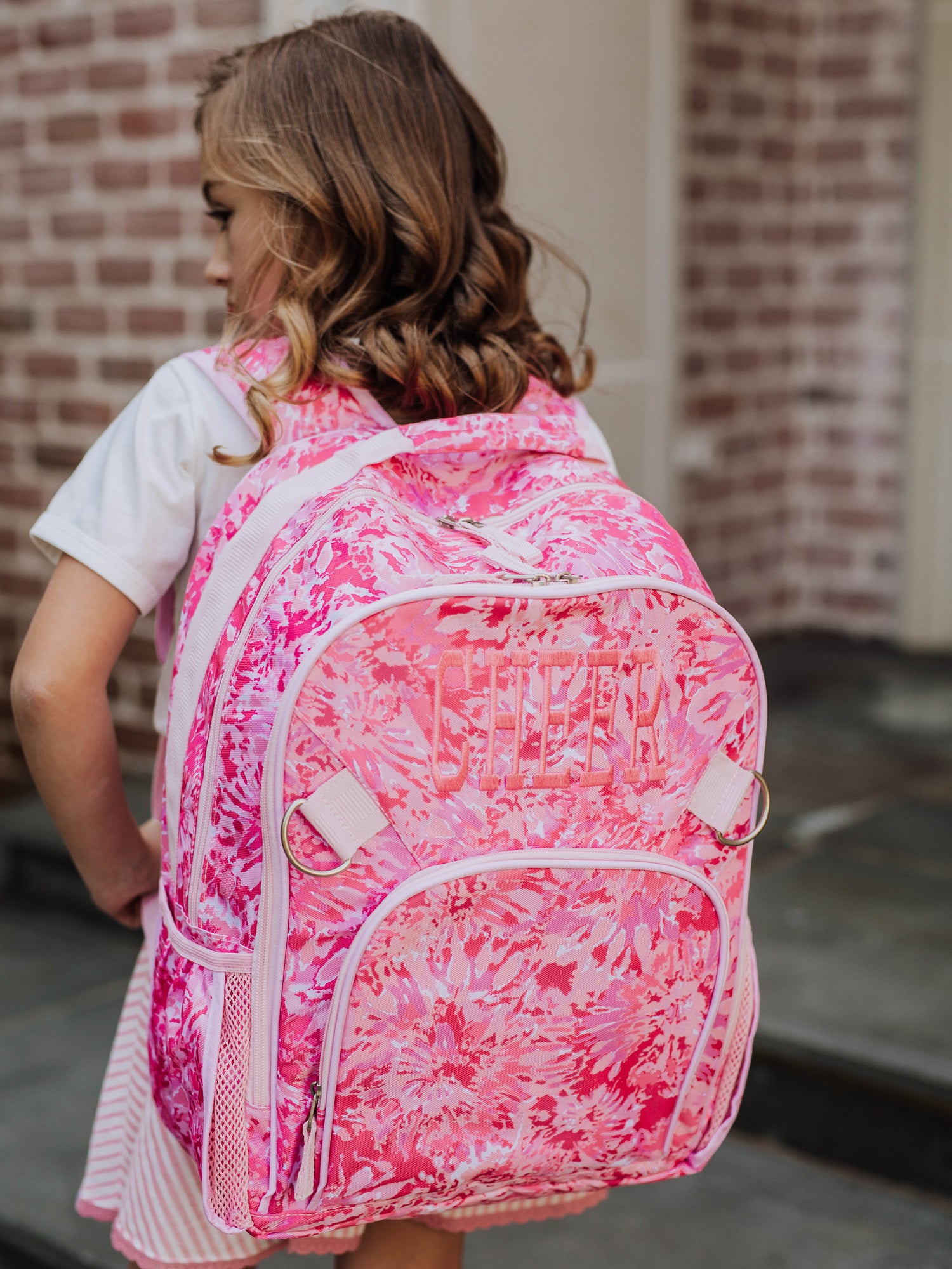 Tie Dye Name Pink Backpack Collection