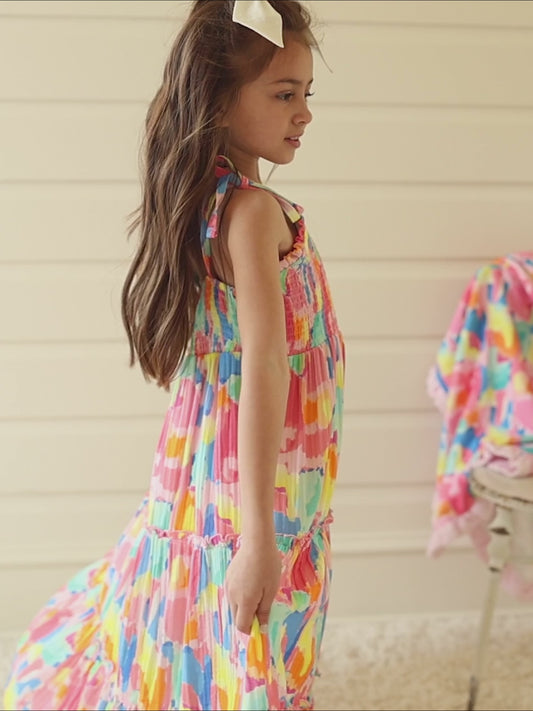 Beach Dress - Rainbow Splash