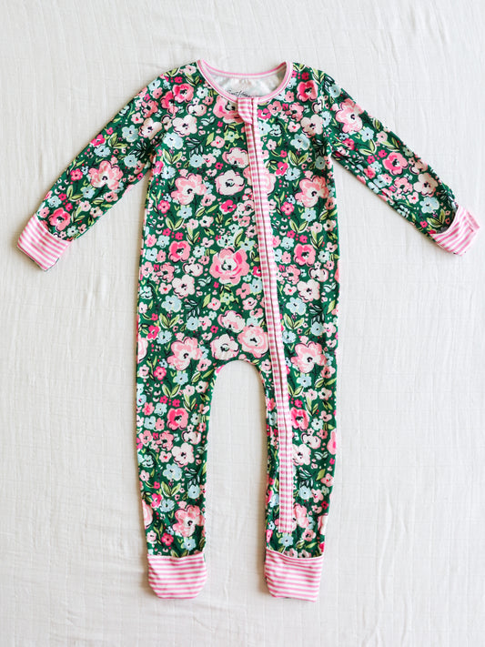 Zip Up Layette - Botanical Forest