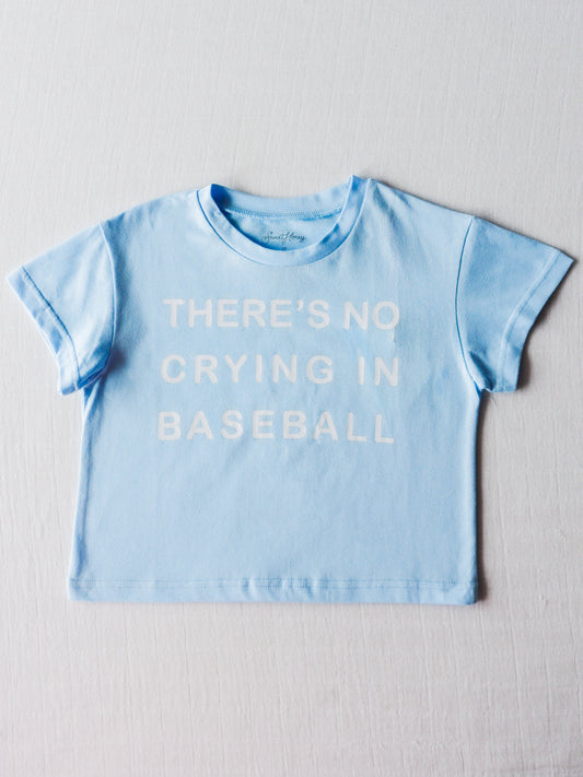 Graphic Tee - No Crying in Baseball Blue