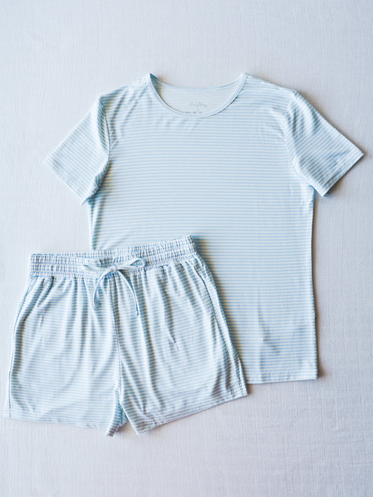 Women's Cloud Pajamas - Sky Blue Stripes