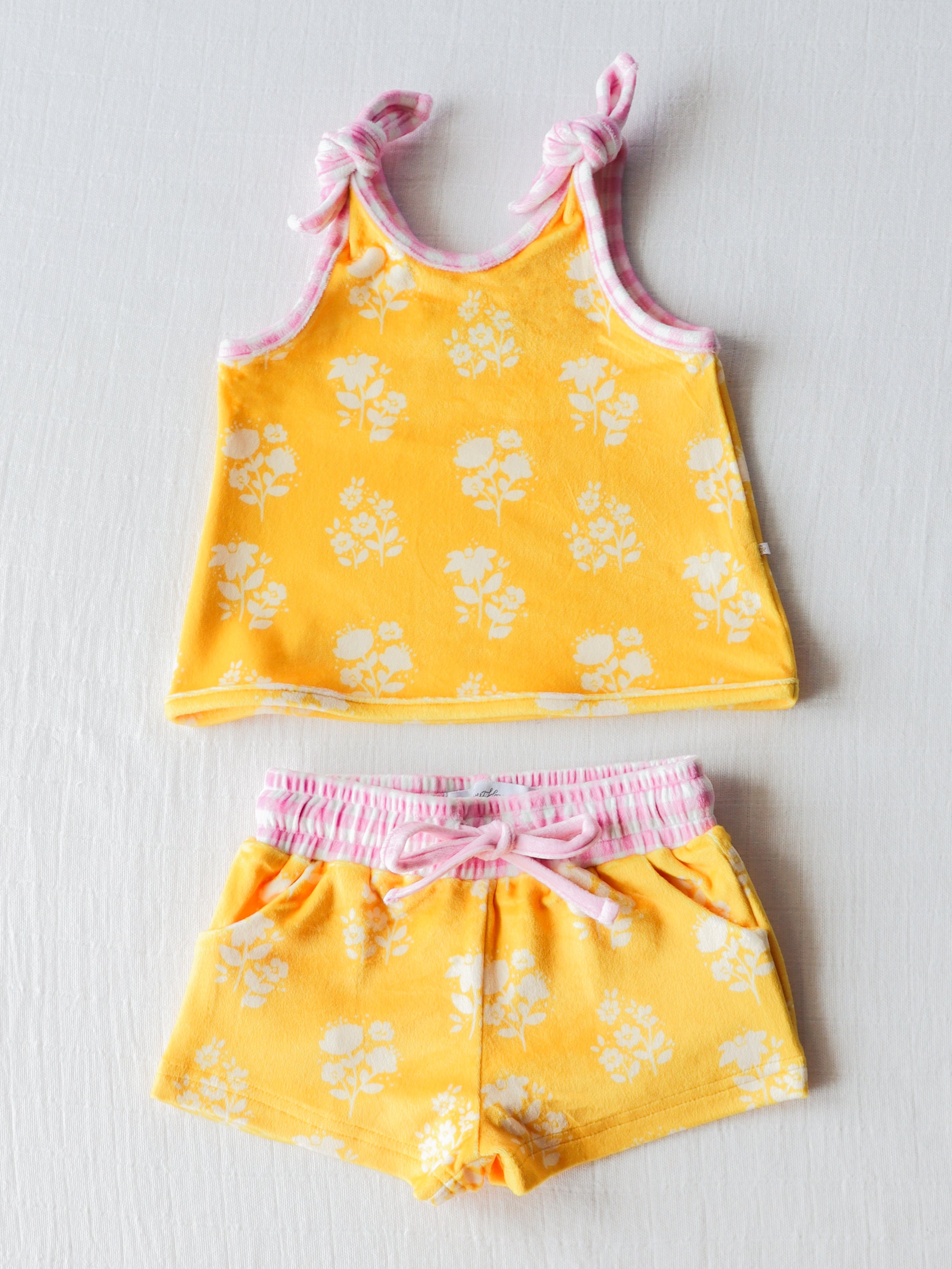 Terry Set - Sunshine Floral - SweetHoney Clothing