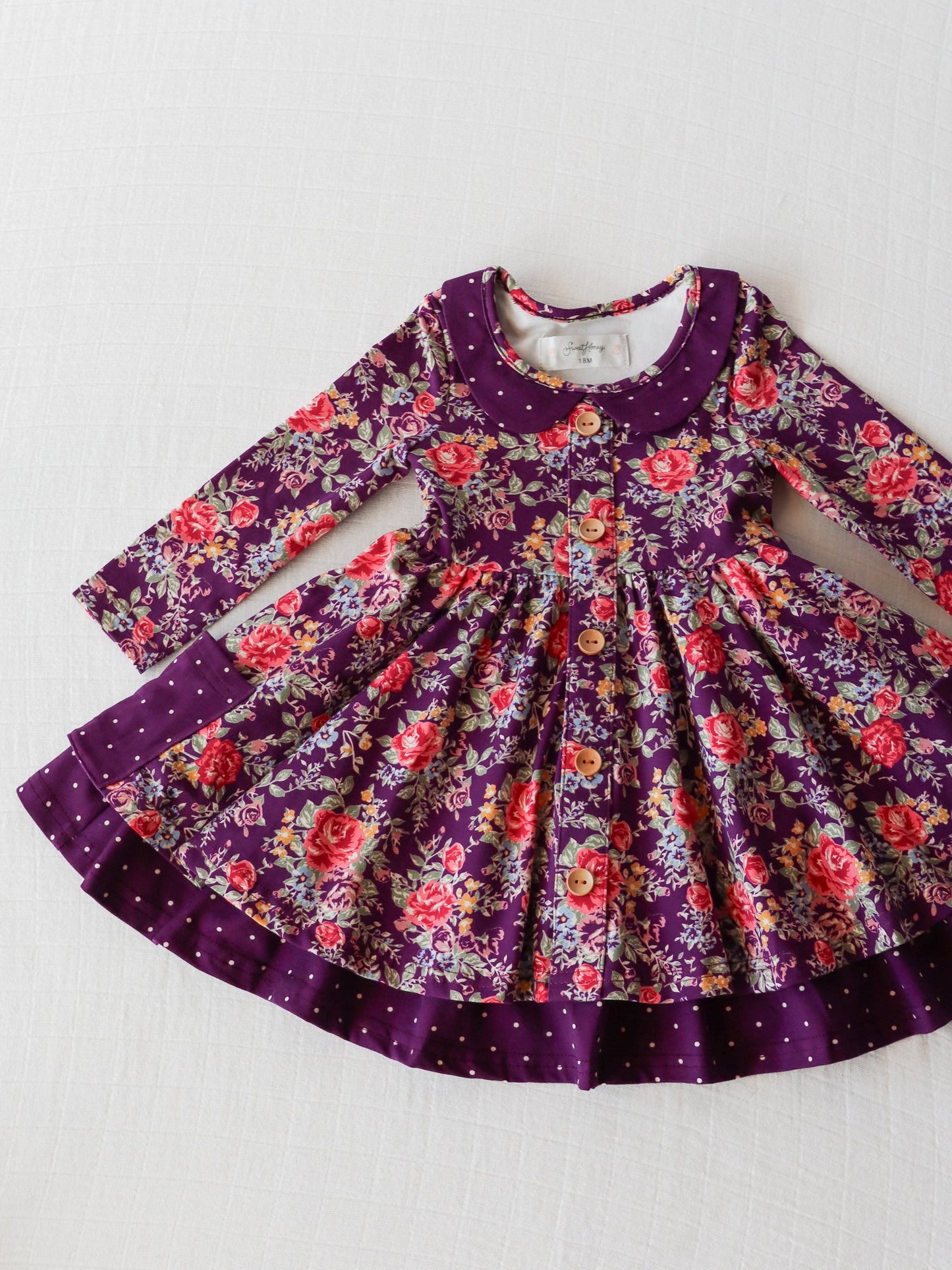 Prim Dress - Violet Floral Lane