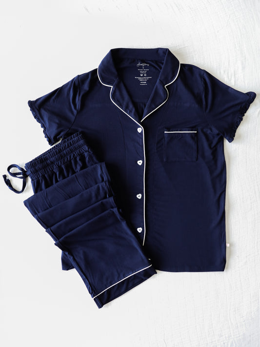 Women's Relaxed Pajama Set - Admiral Blue
