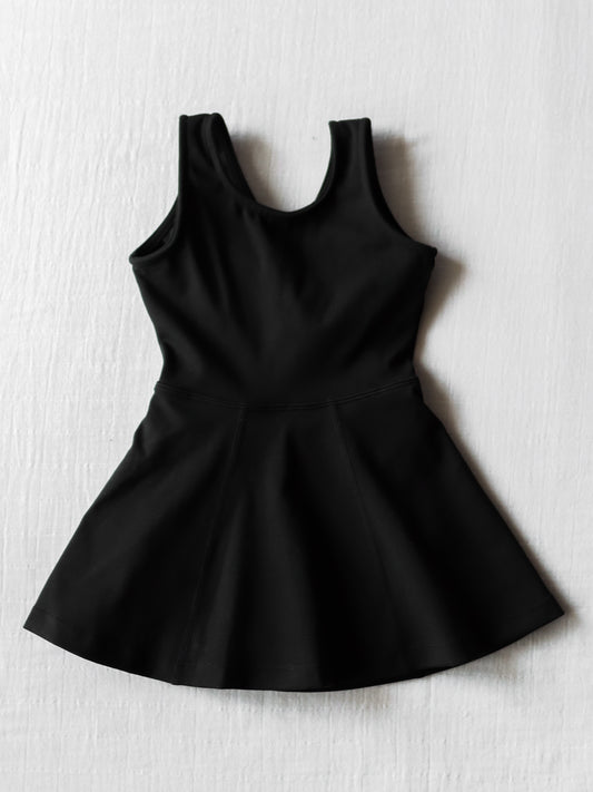 Tennis Dress - Black Solid