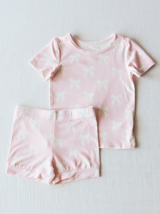 Cloud Fitted Short Set Pajamas - Bowtiful