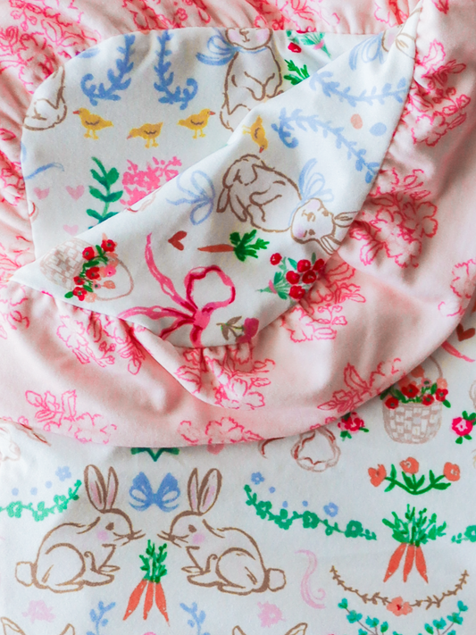 Dreamer Ruffled Blanket - Down the Bunny Trail