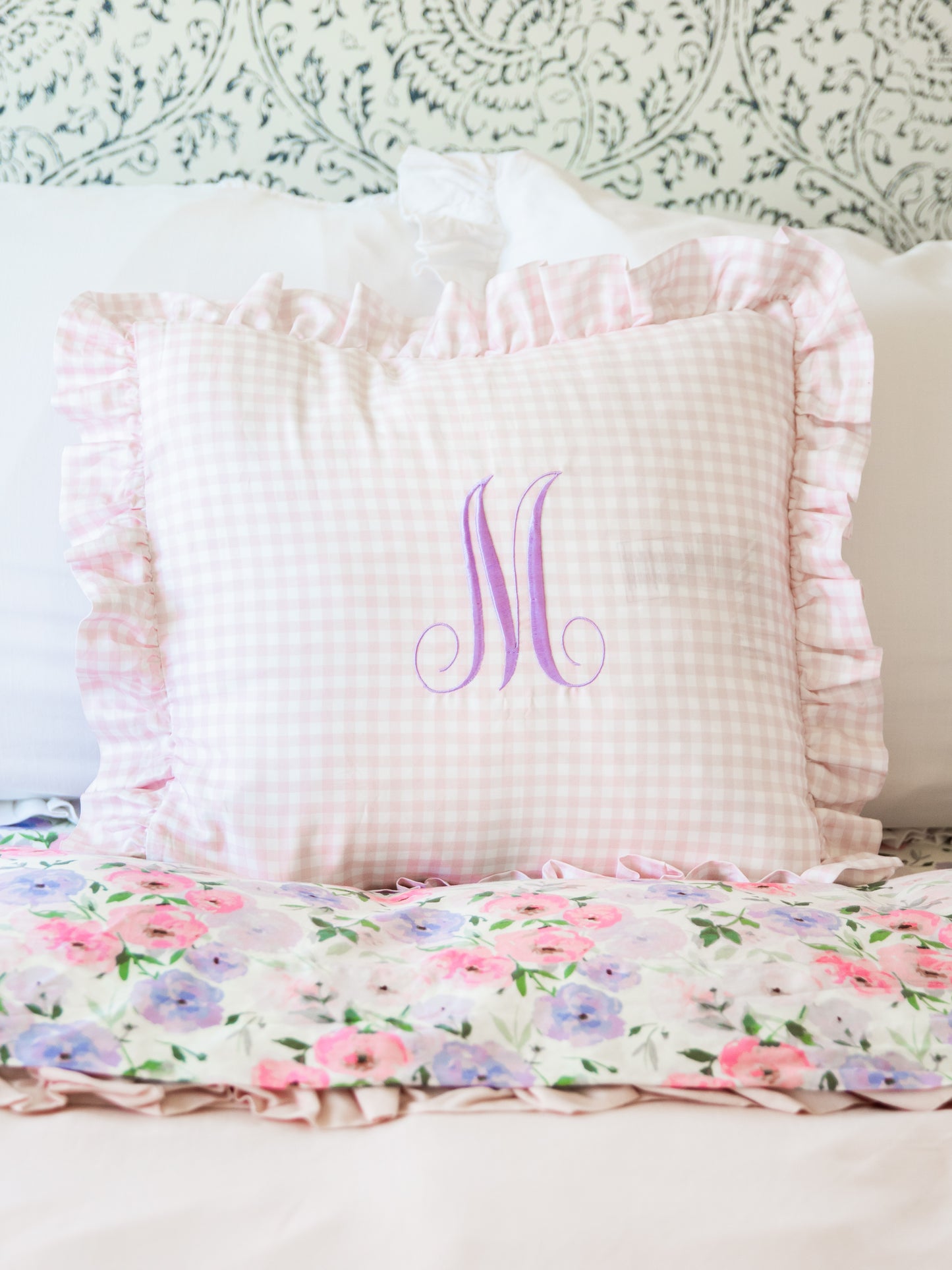 16 x 16 Pillow Cover - Blissful Gingham