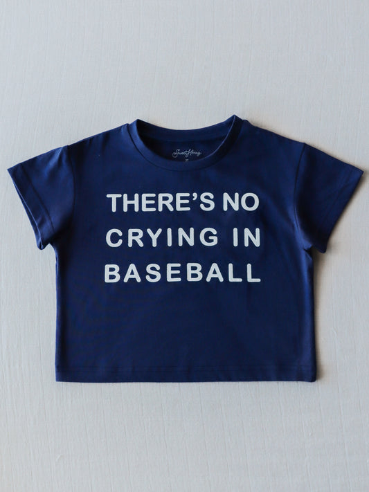 Graphic Tee - No Crying in Baseball Navy