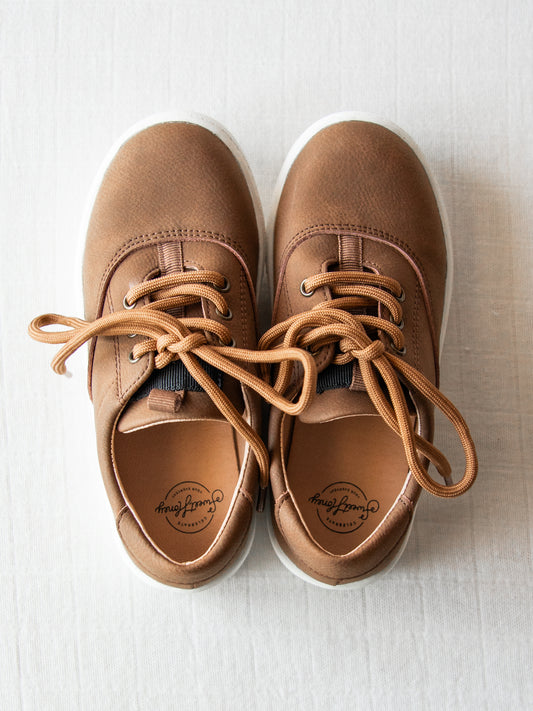 Leather Sneaker - Brown