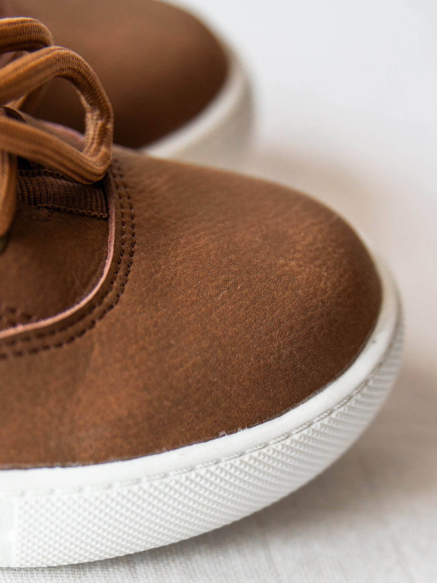 Leather Sneaker - Brown