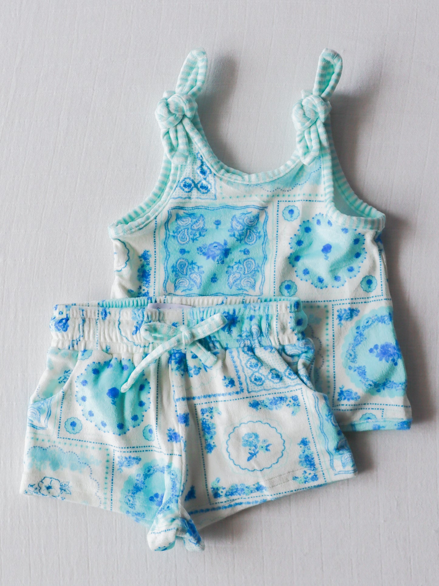 Terry Set - Patchwork Blue