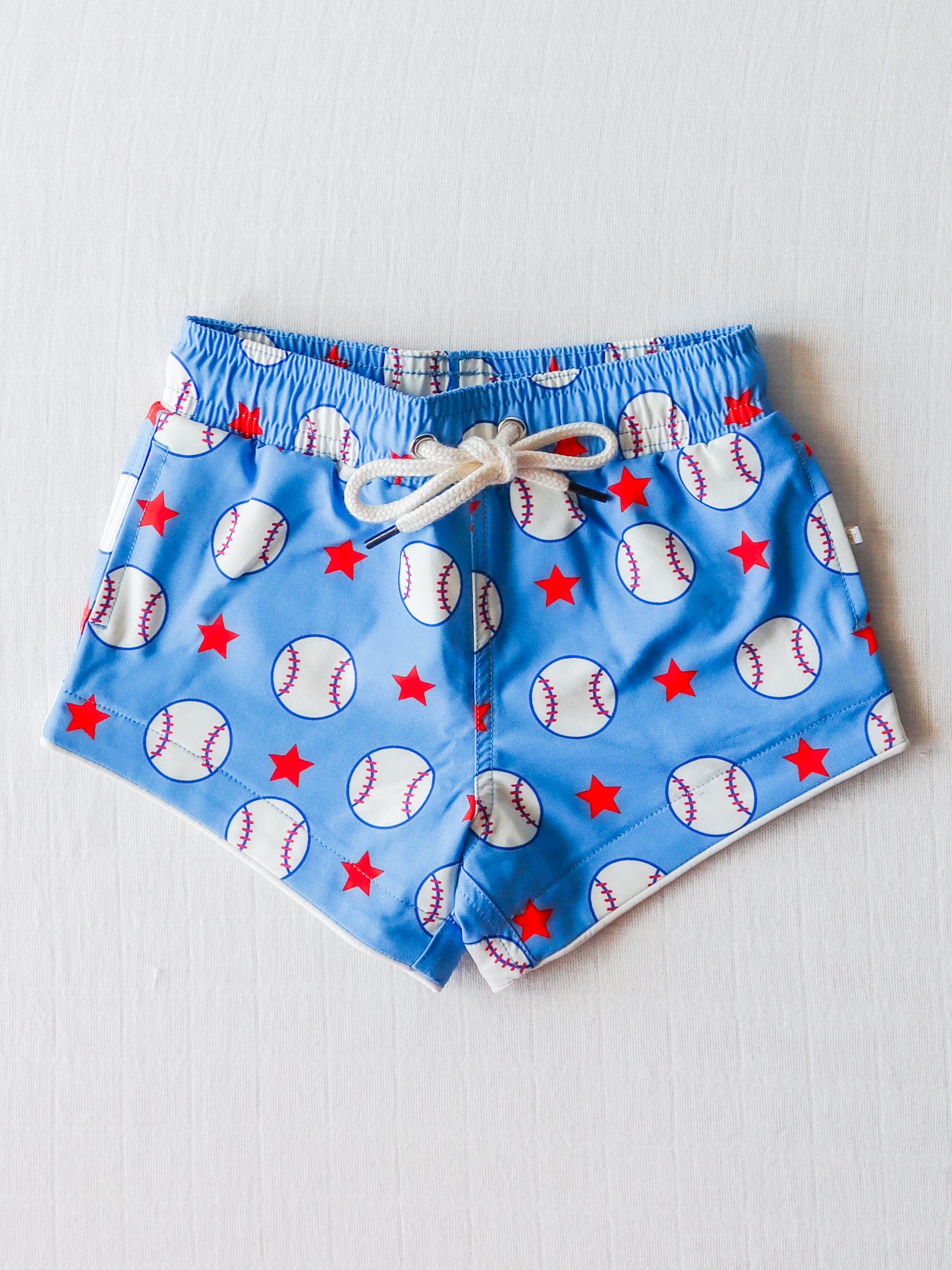 Boy's Swim Trunks - Allstar Baseball