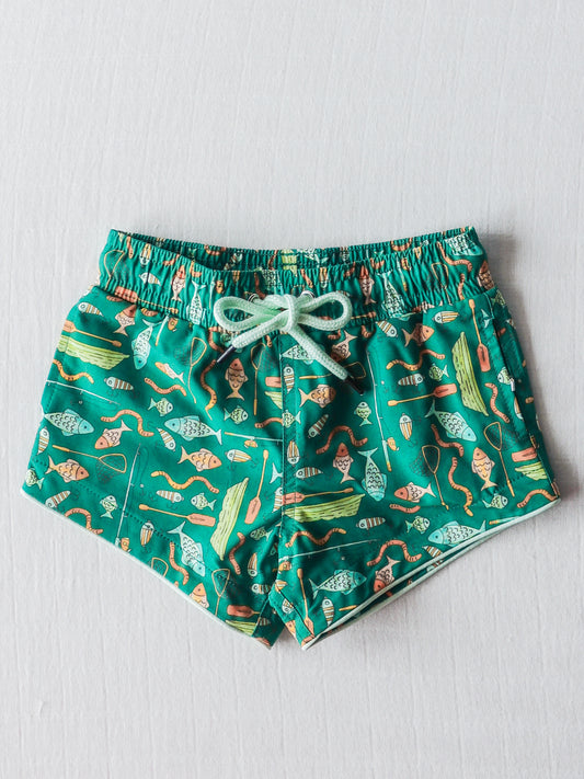 Boy's Swim Trunks - Gone Fishin'