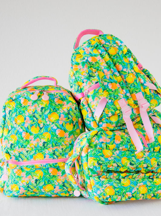 Ridley Backpack - Bright Lemon Floral