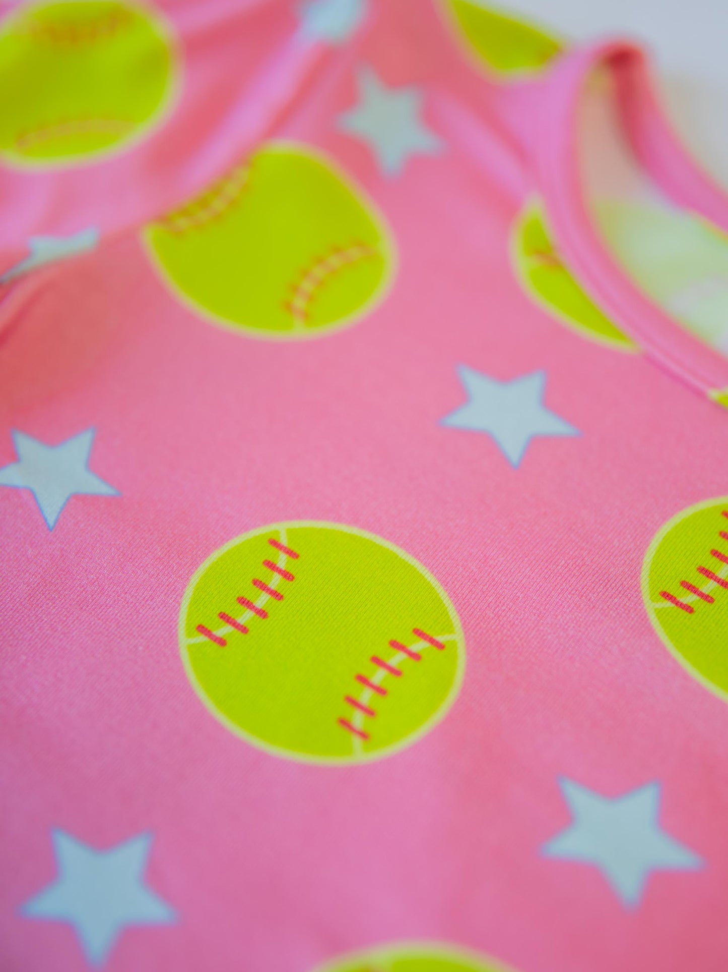 Cloud Fitted Short Set Pajamas - Softballs