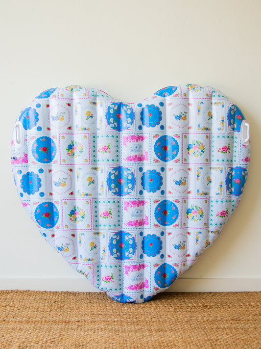 Heart Pool Float - Spring Patchwork