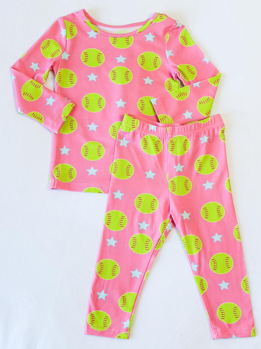 Cloud Fitted Pajamas - Softballs