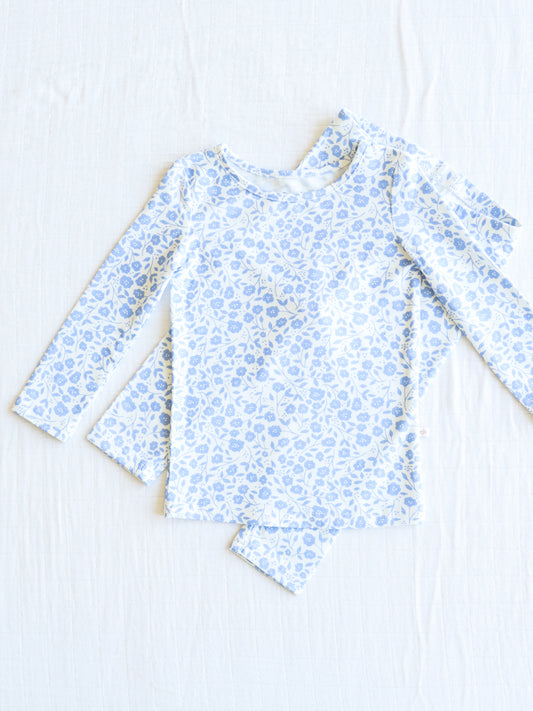 Cloud Fitted Pajamas - Lovely Petals