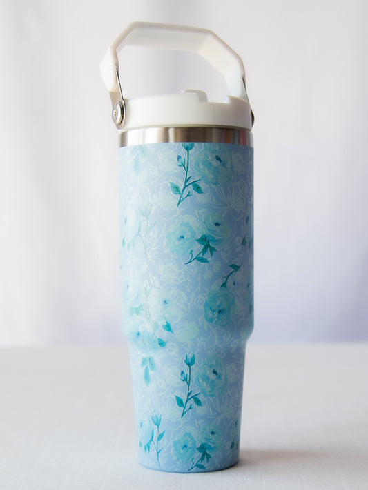 Everyday Water Bottle - Blue Floral