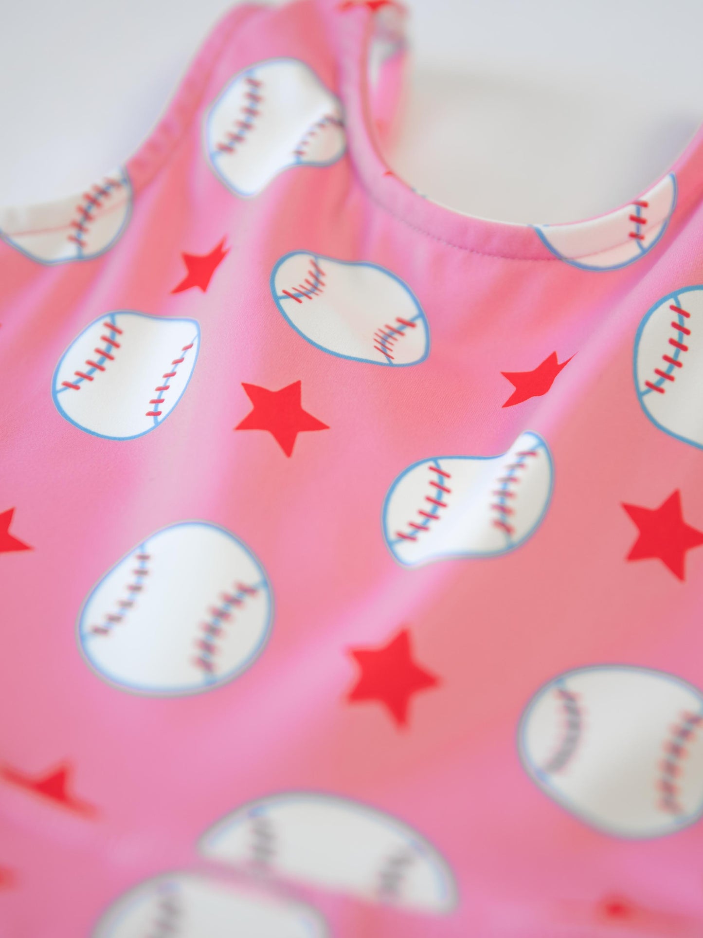 Tennis Dress - Allstar Baseball Pink