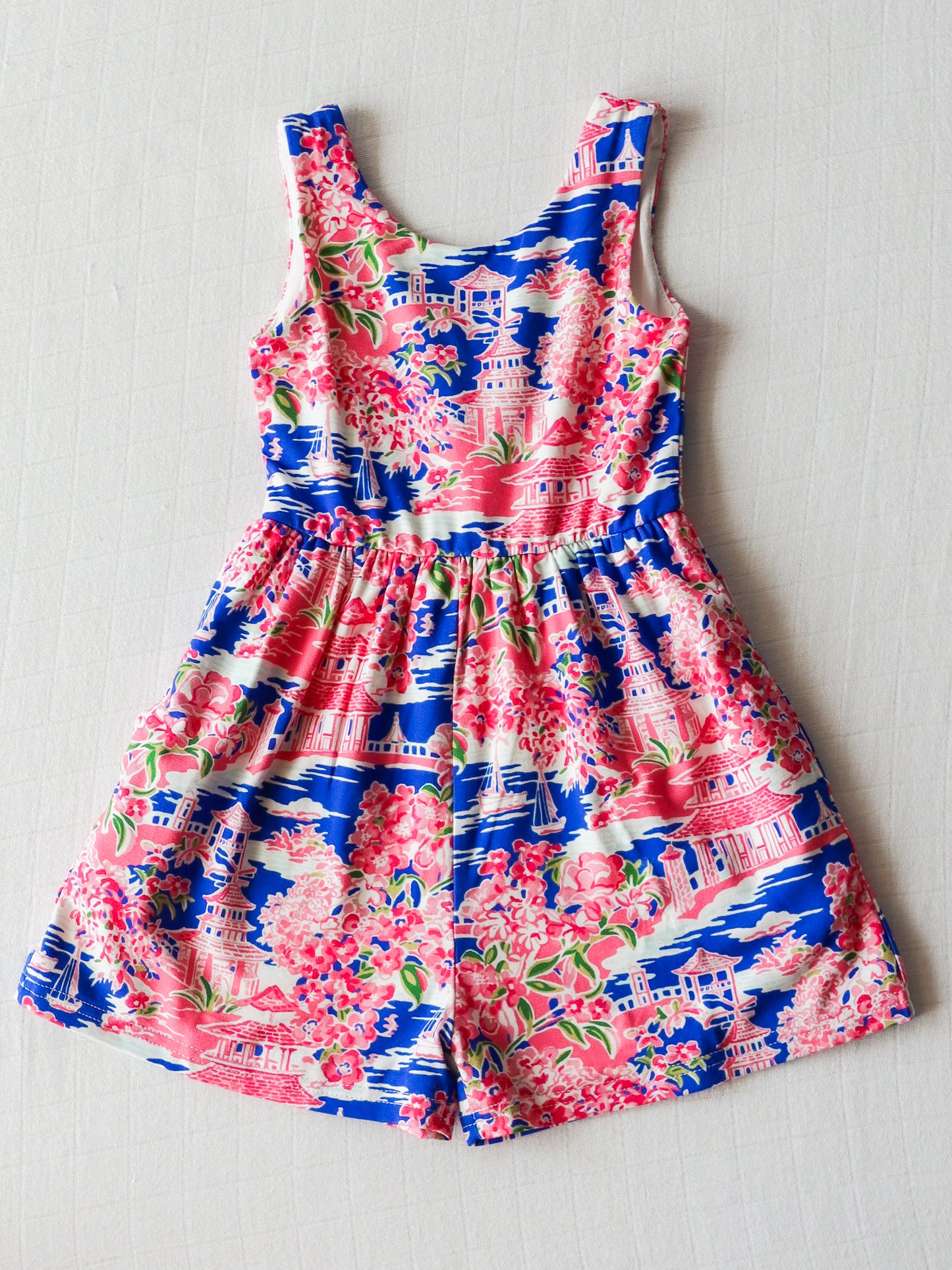 Short Leggy Romper - Floral Paradise