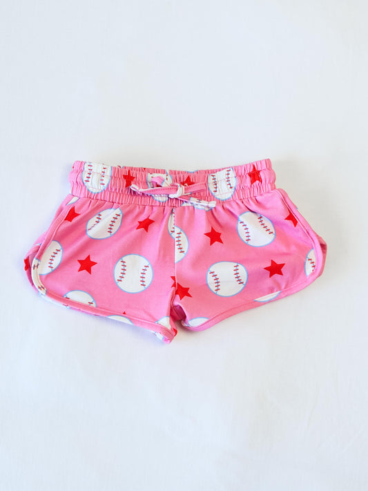 Athletic Shorts - Allstar Baseball Pink (Size Up)