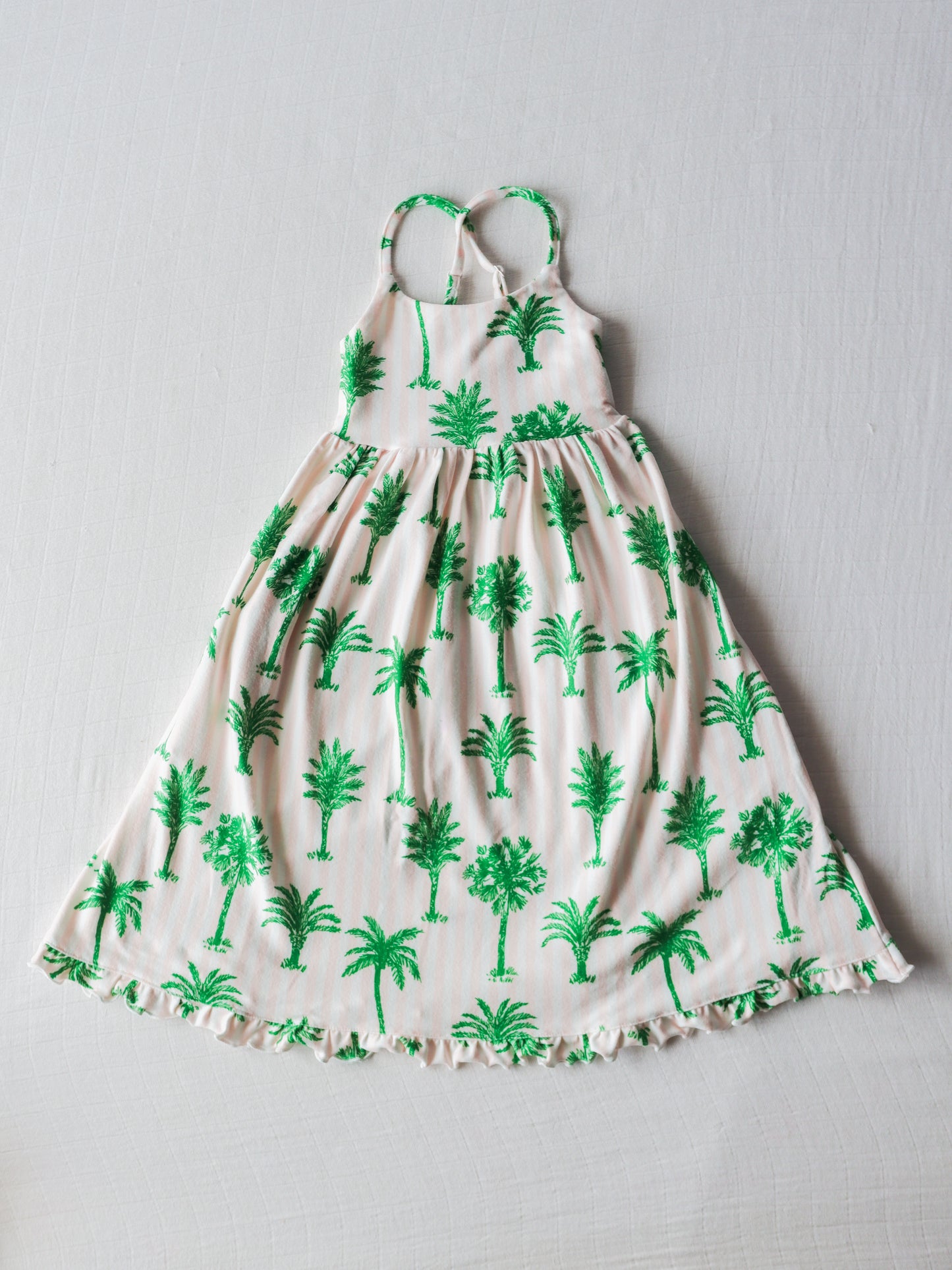 Maxi Play Dress - Palm Tree Stripes