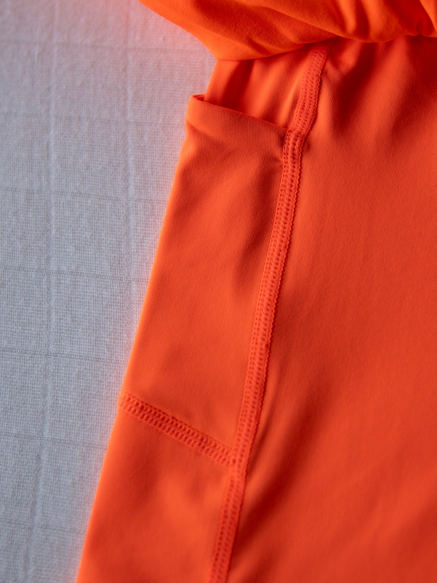 Layered Tennis Skort - Neon Orange