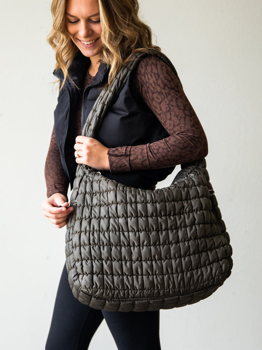 Puffer Tote - Shadow