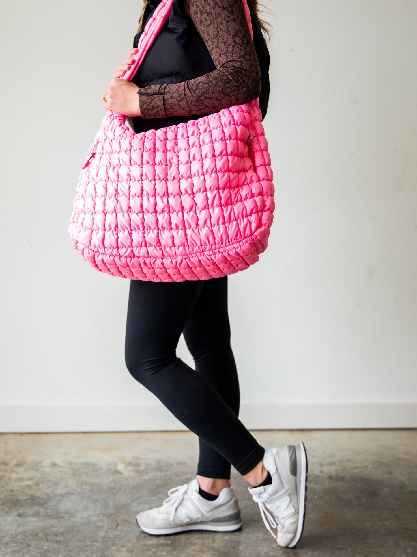 Puffer Tote - Perfectly Pink