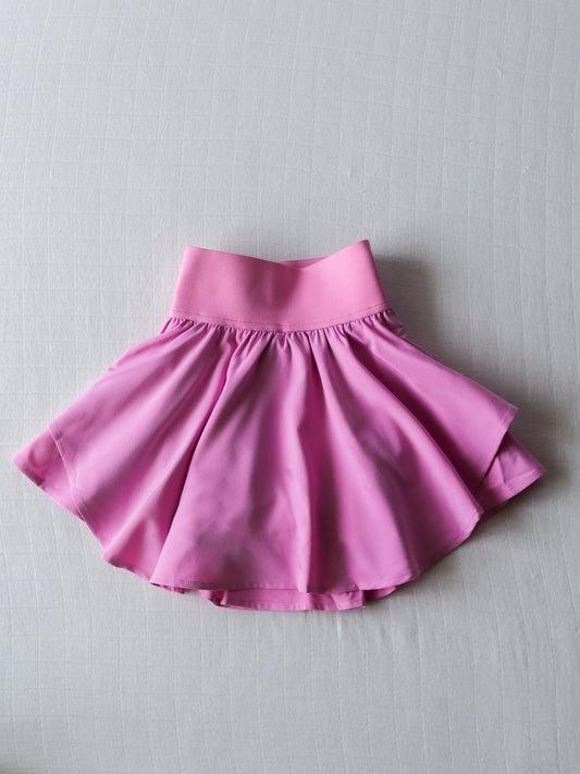 Layered Tennis Skort - Orchid Pink